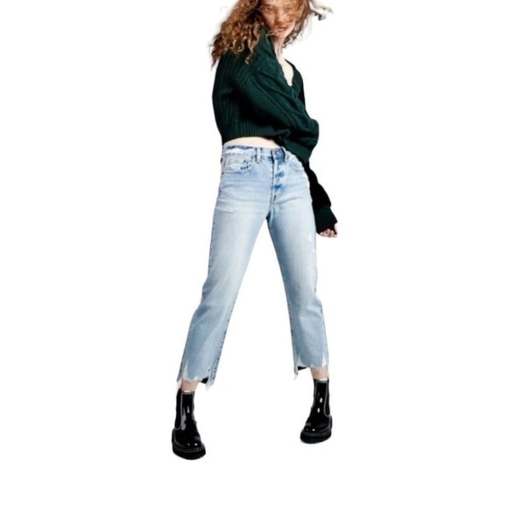 PISTOLA Charlie Ruthless Ripped Straight Leg Jeans - Picture 1 of 15